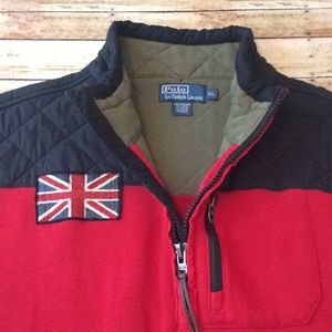 POLO RALPH LAUREN 1/4 ZIP JACKET/SWEATER SIZE XL